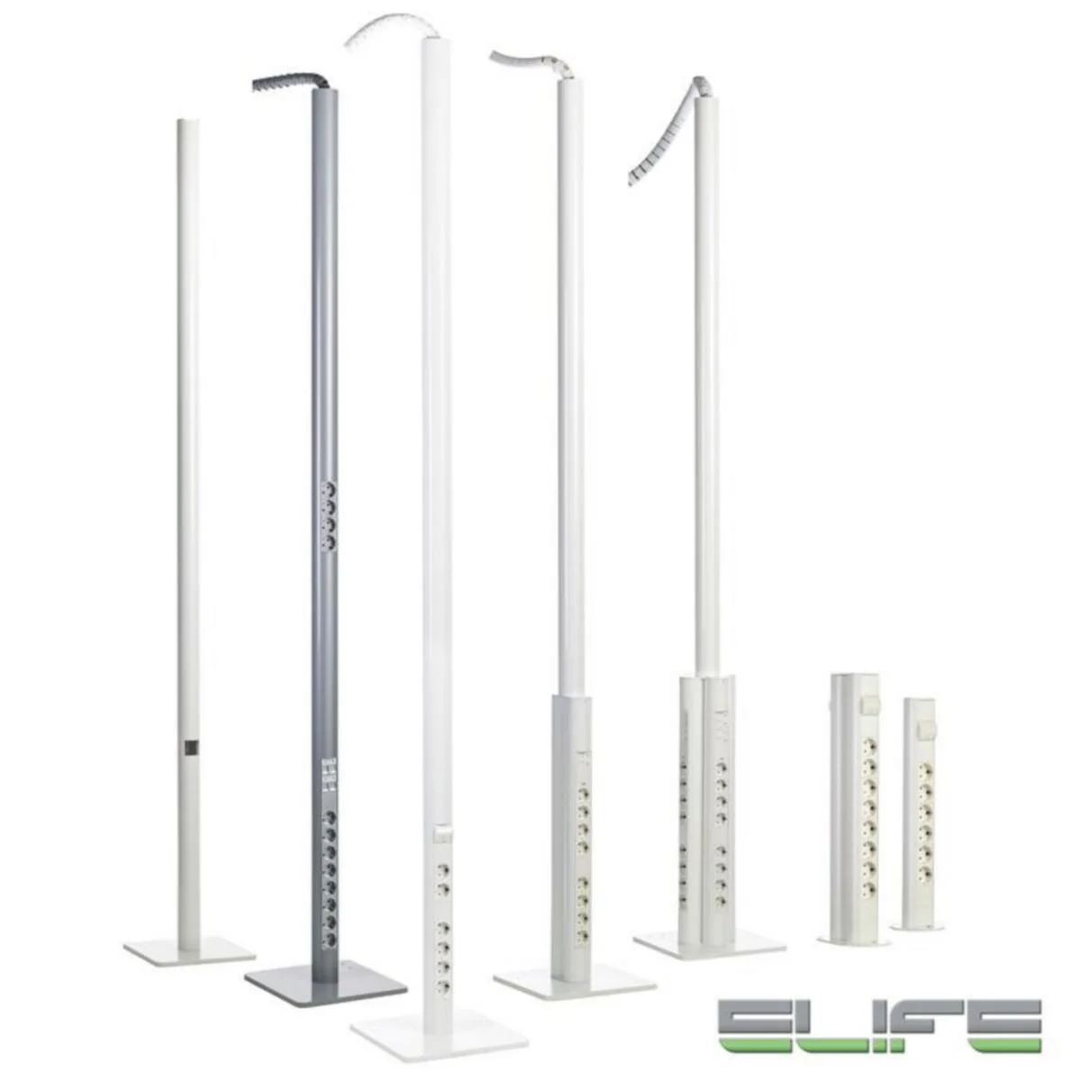Pistorasiapylväs Elife Alpo70-3-2P-7 2X2+2X2+4C6A