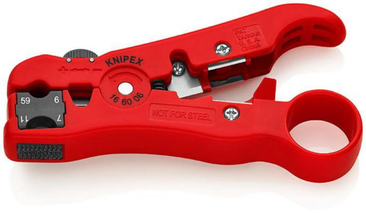 Kuorintatyökalu 125Mm Knipex Koax Ja Datakaapeleihin