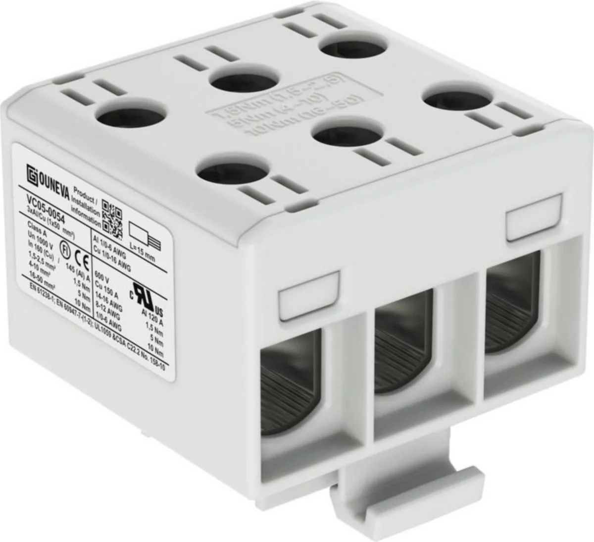 Yleisliitin Otl Ouneva 3Xal/Cu 1.5-50Mm2 Harmaa