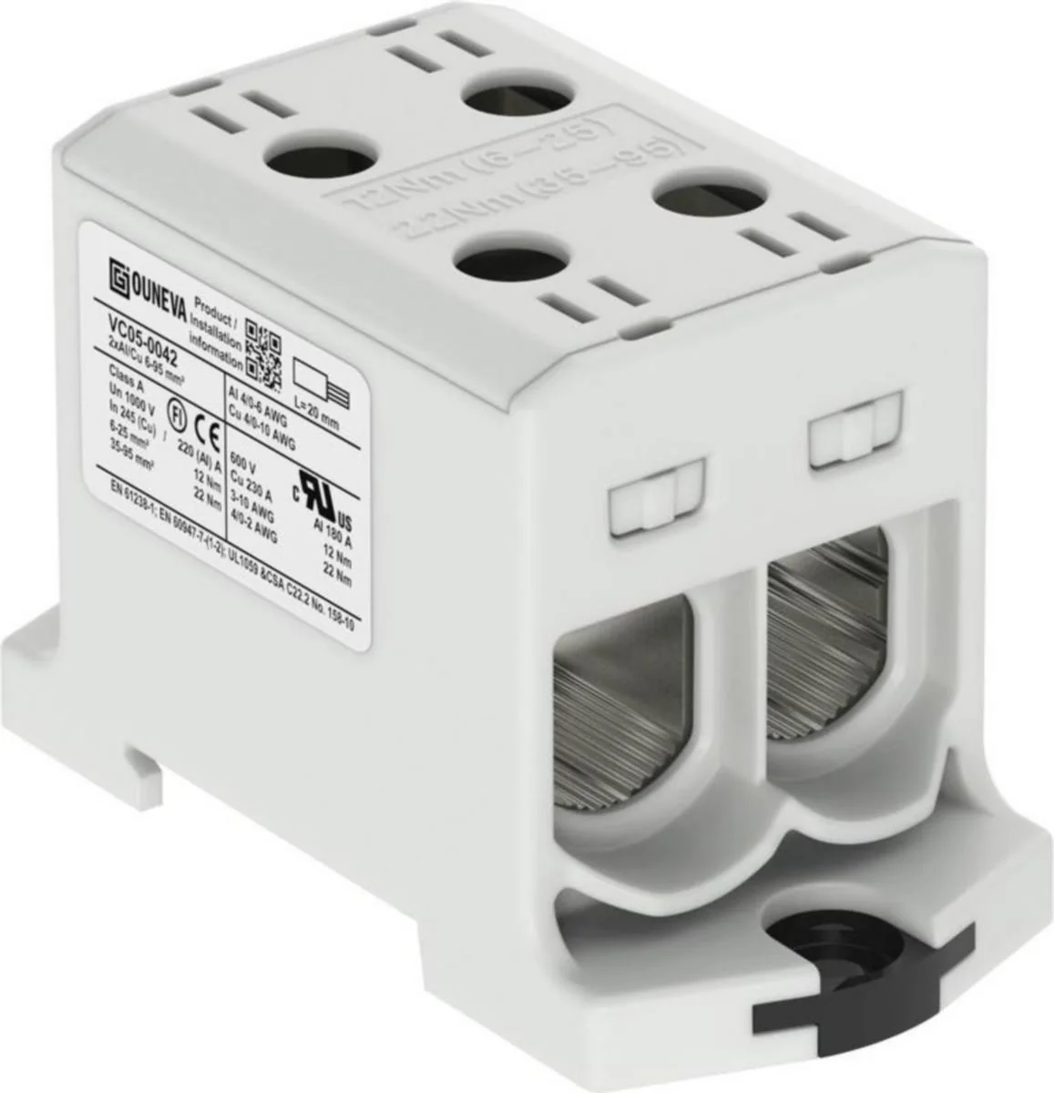 Yleisliitin Otl Ouneva 2Xal/Cu 6-95Mm2 Harmaa