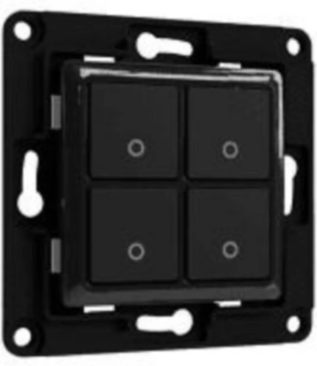 Kytkin Shelly Wall Switch 4 - Musta