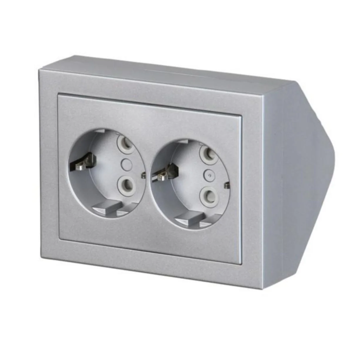 Pistorasia Impressivo 2S/16A/Ip21 Ppj Hl Alu Kulma