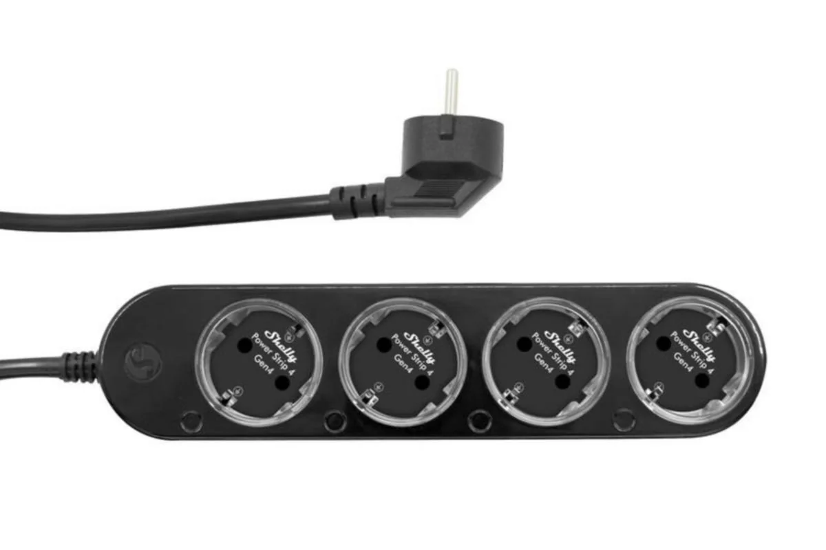 Älypistorasia Shelly Power Strip Gen4 Black