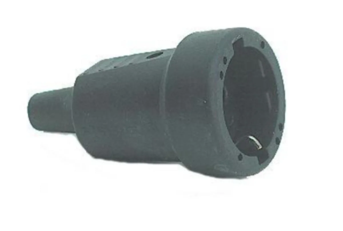 Jatkopistorasia Kumia Ahlsell 1-Os Maad 16A 230V Musta Rvt