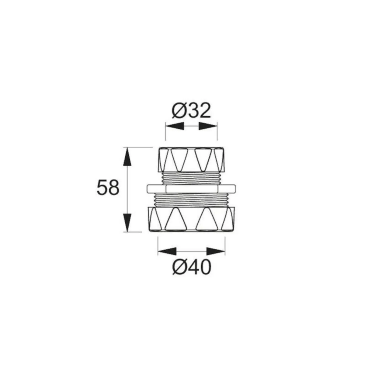 Kierreliitin Pp 40X32 Mm