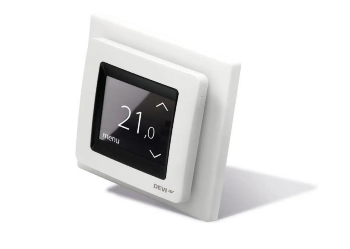 Yhdistelmätermostaatti Devireg Touch Valk 230V 16A