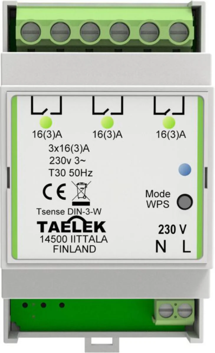 Releyksikkö Taelek Pörssisähkö Taelek Din-3-W