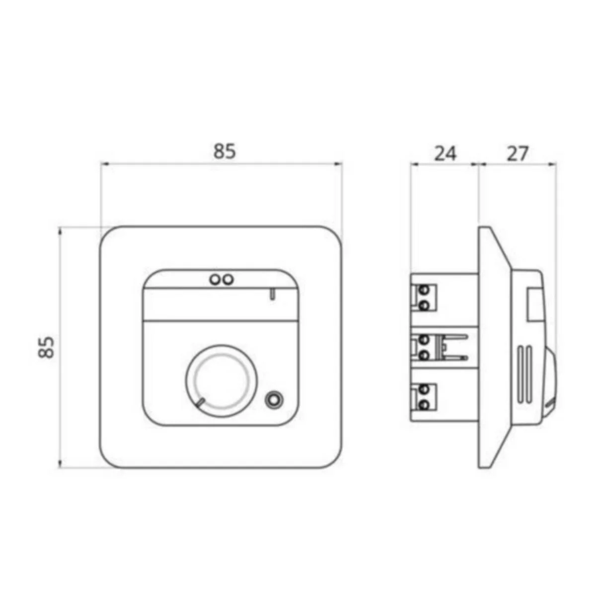 Lattiatermostaatti Eco Ensto Eco10Btw-J 10A Ip31 U Vvs