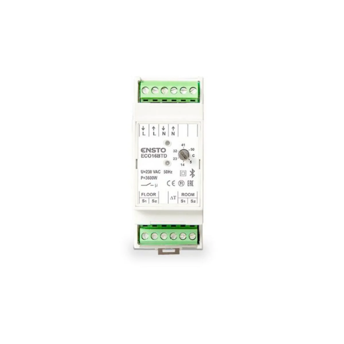 Lattiatermostaatti Ensto Eco16Btd 16A Din