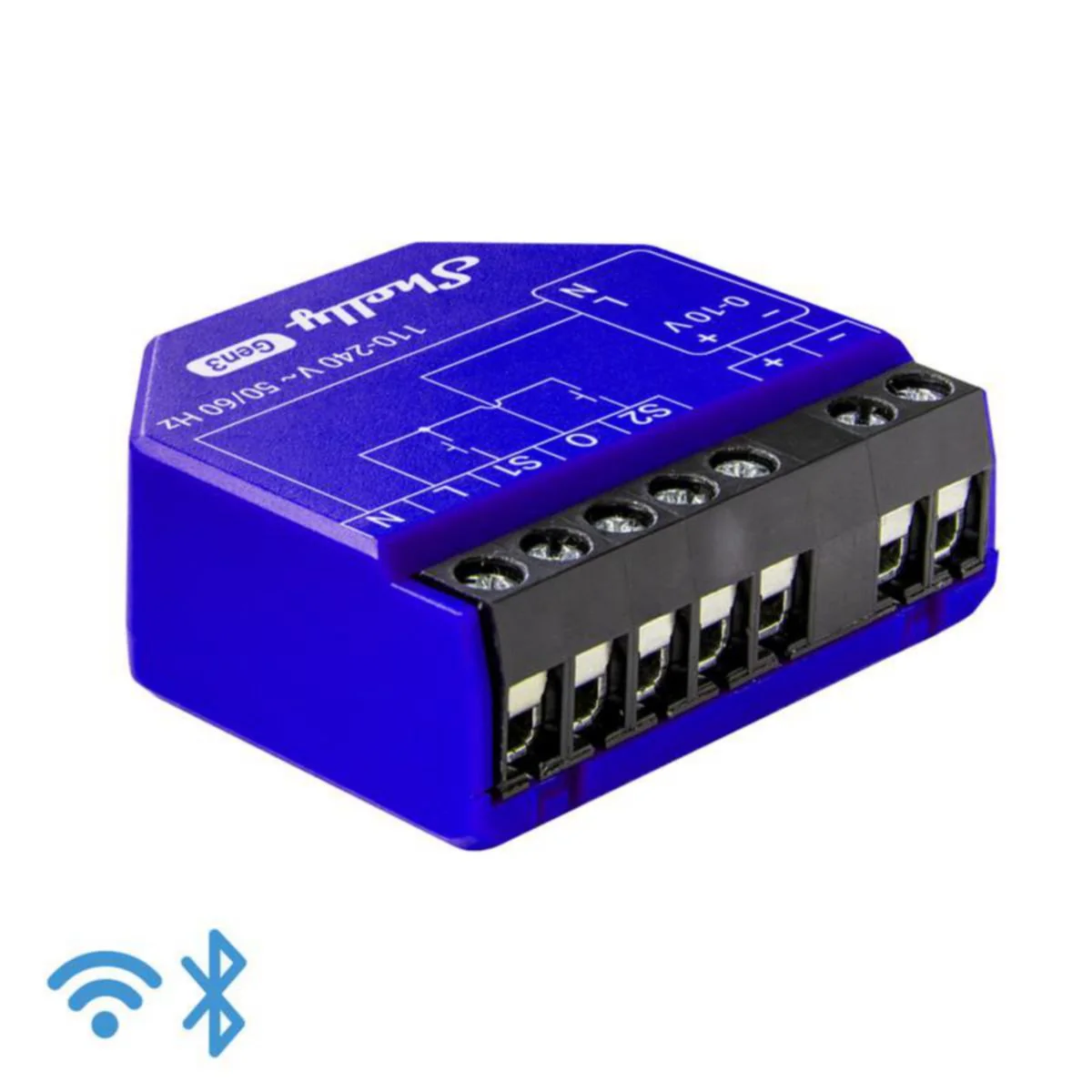 Valonsäädin Shelly Dimmer 0/1-10V Pm Gen3
