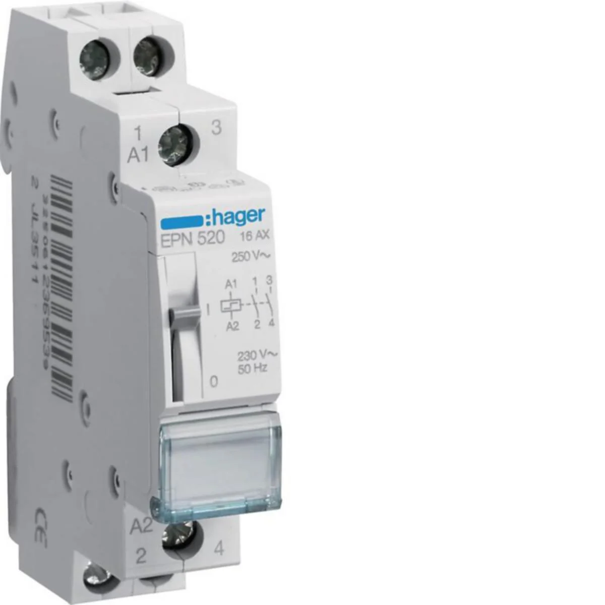 Sysäysrele Hager Epn520 2S 230V