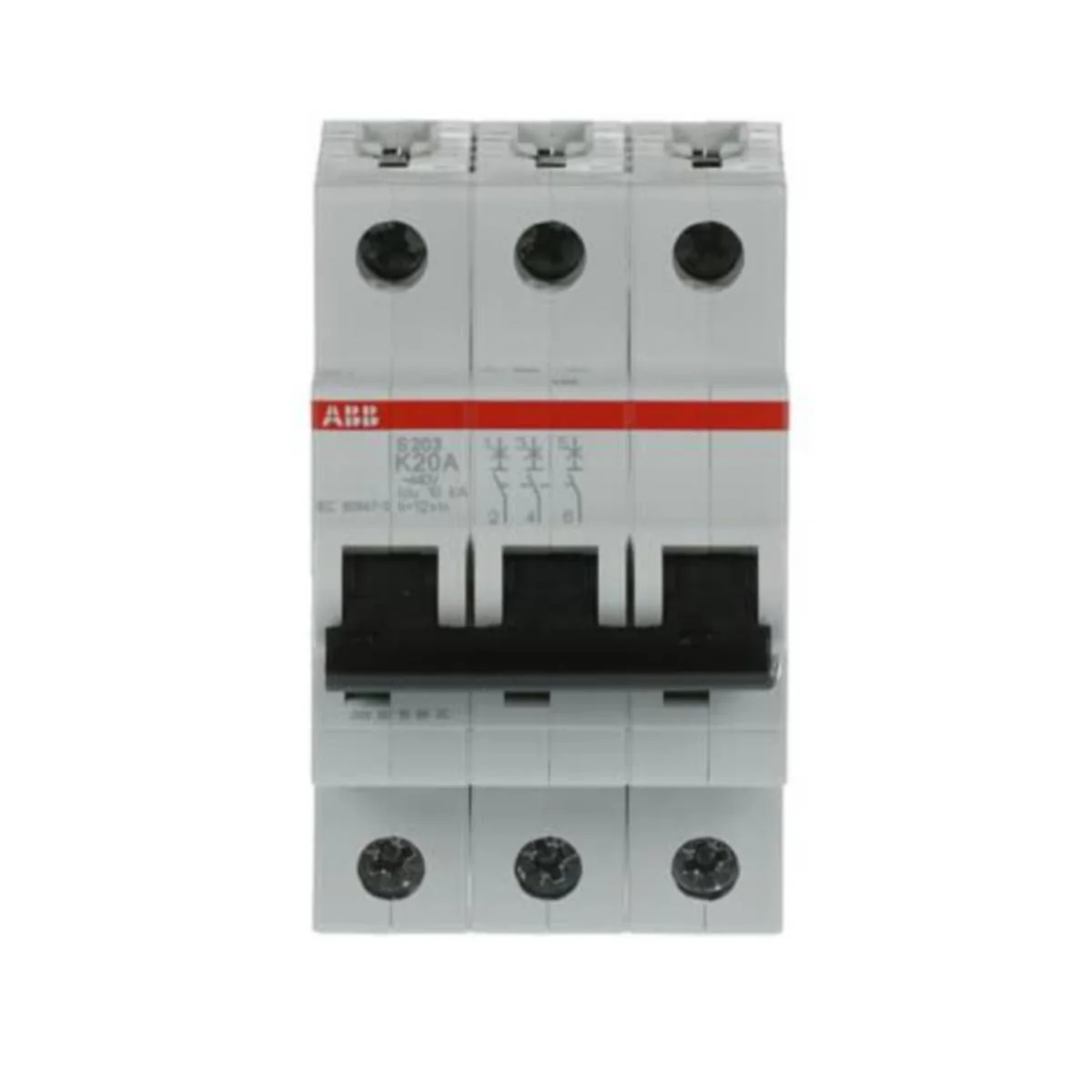 Johdonsuojakatkaisija S200 S203-K20 3-Nap K20A
