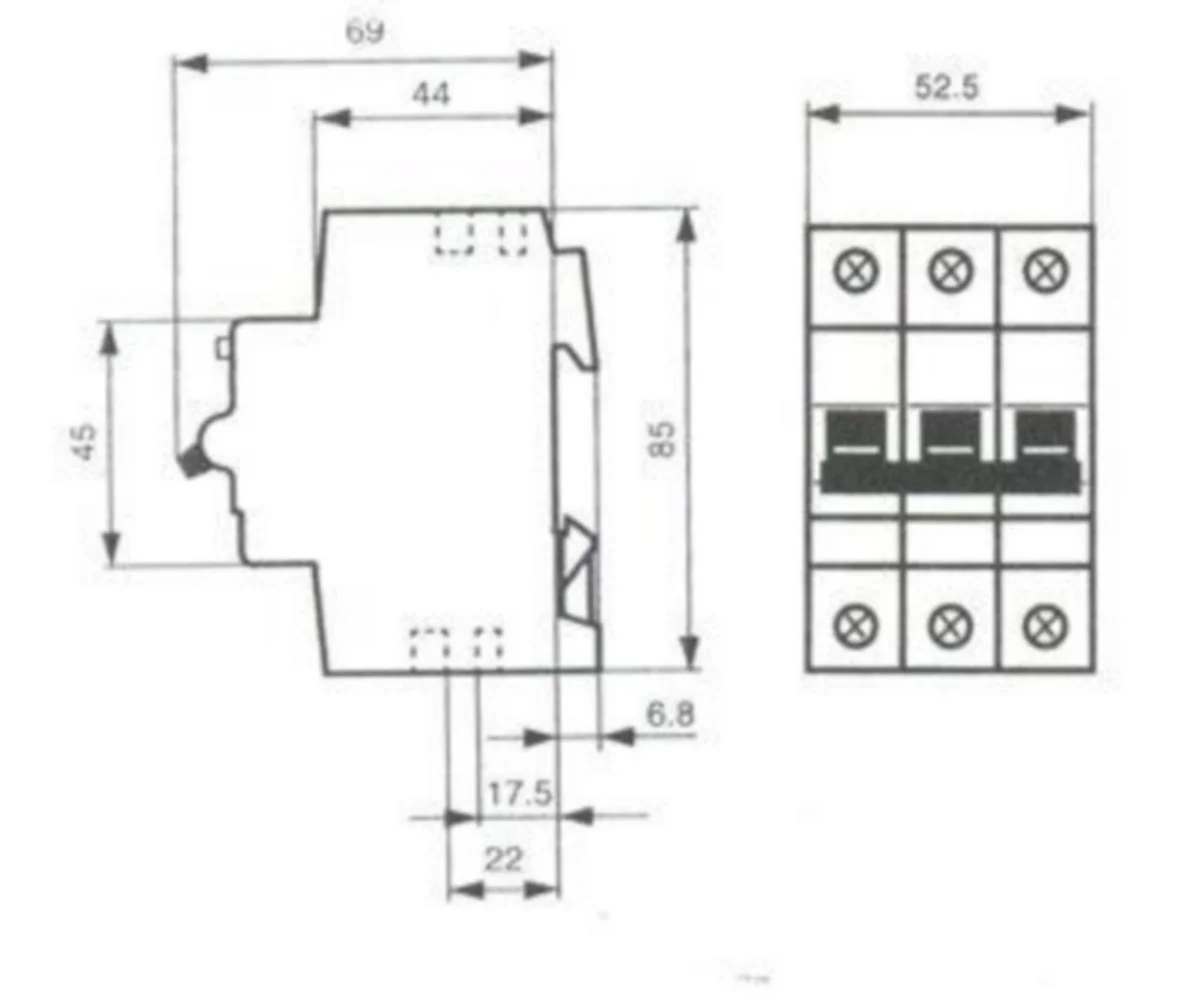 Johdonsuojakatkaisija S200 S203-K32 3-Nap K32A