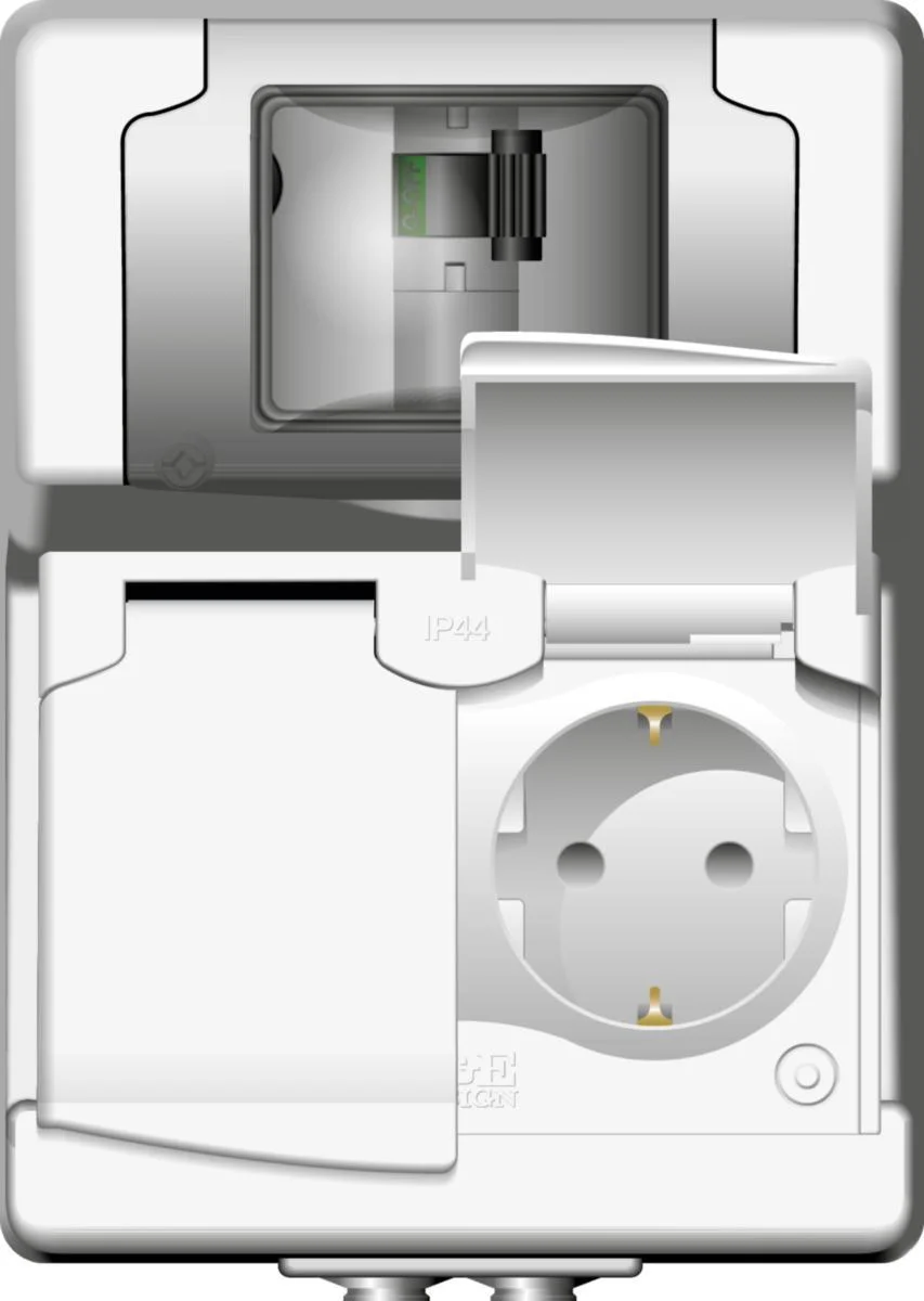 Vikavirtapistoras Protector Ii 2S/16A/30Ma/250V/Ip44 Ppr Va