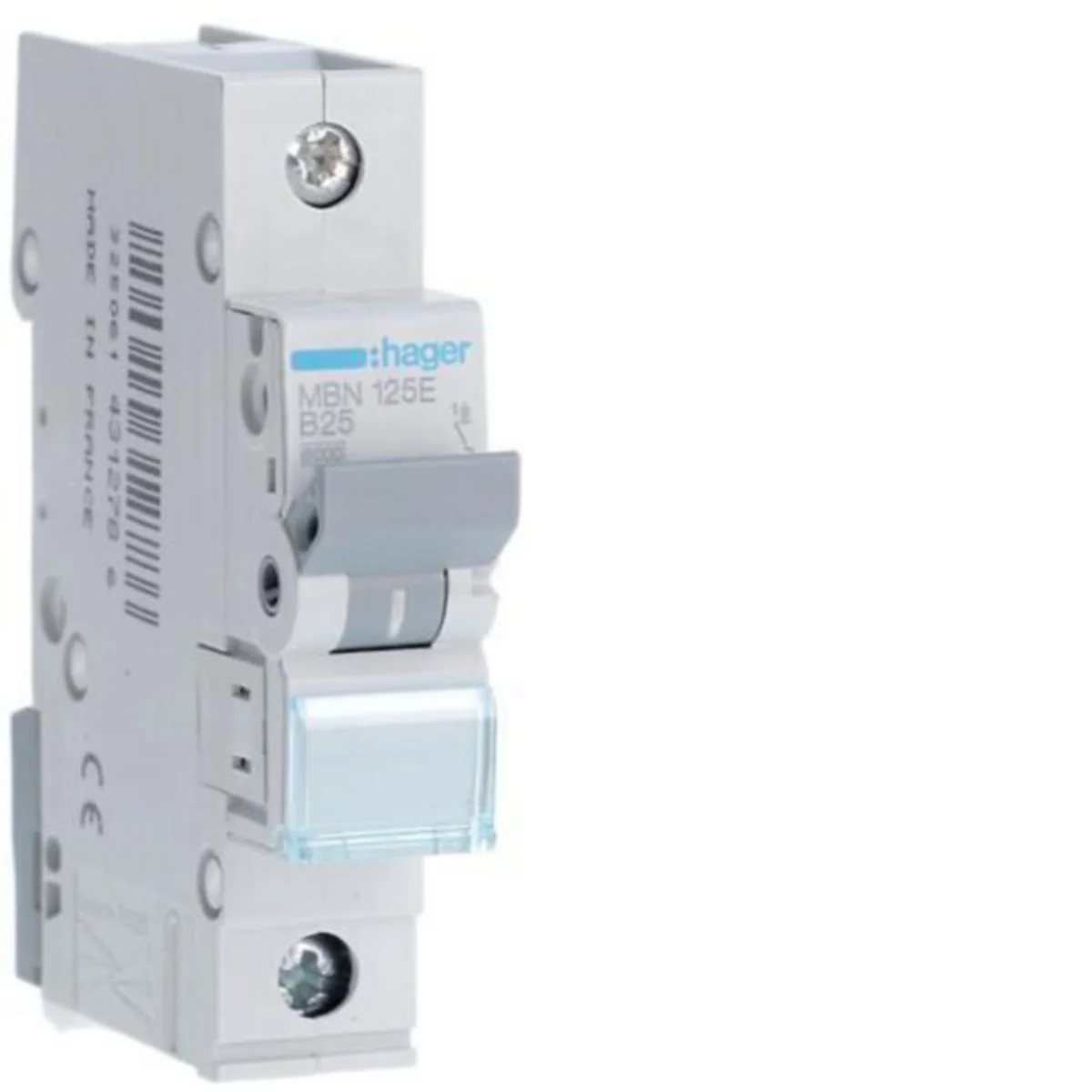 Johdonsuojakatkaisija Hager Mbn125E 1X25A B-Käyrä 6Ka