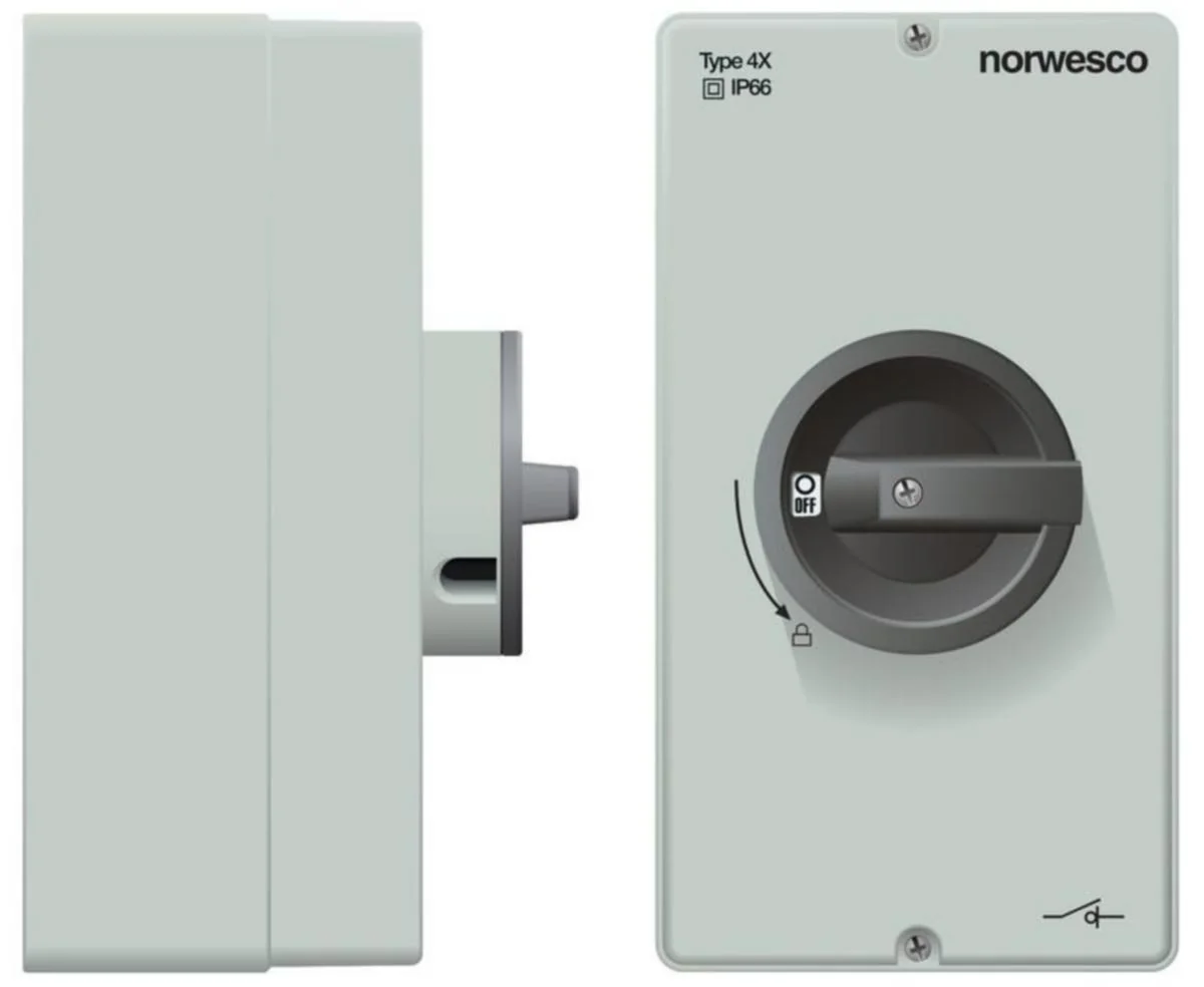 Turvakytkin Väännin Norwesco Dcm 425. Dc. 4X25A. 1500V.Ip66