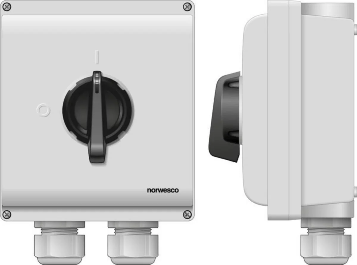 Turvakytkin Väännin Norwesco Eswp3 380H 3X80A+Apu 37Kw Ip65
