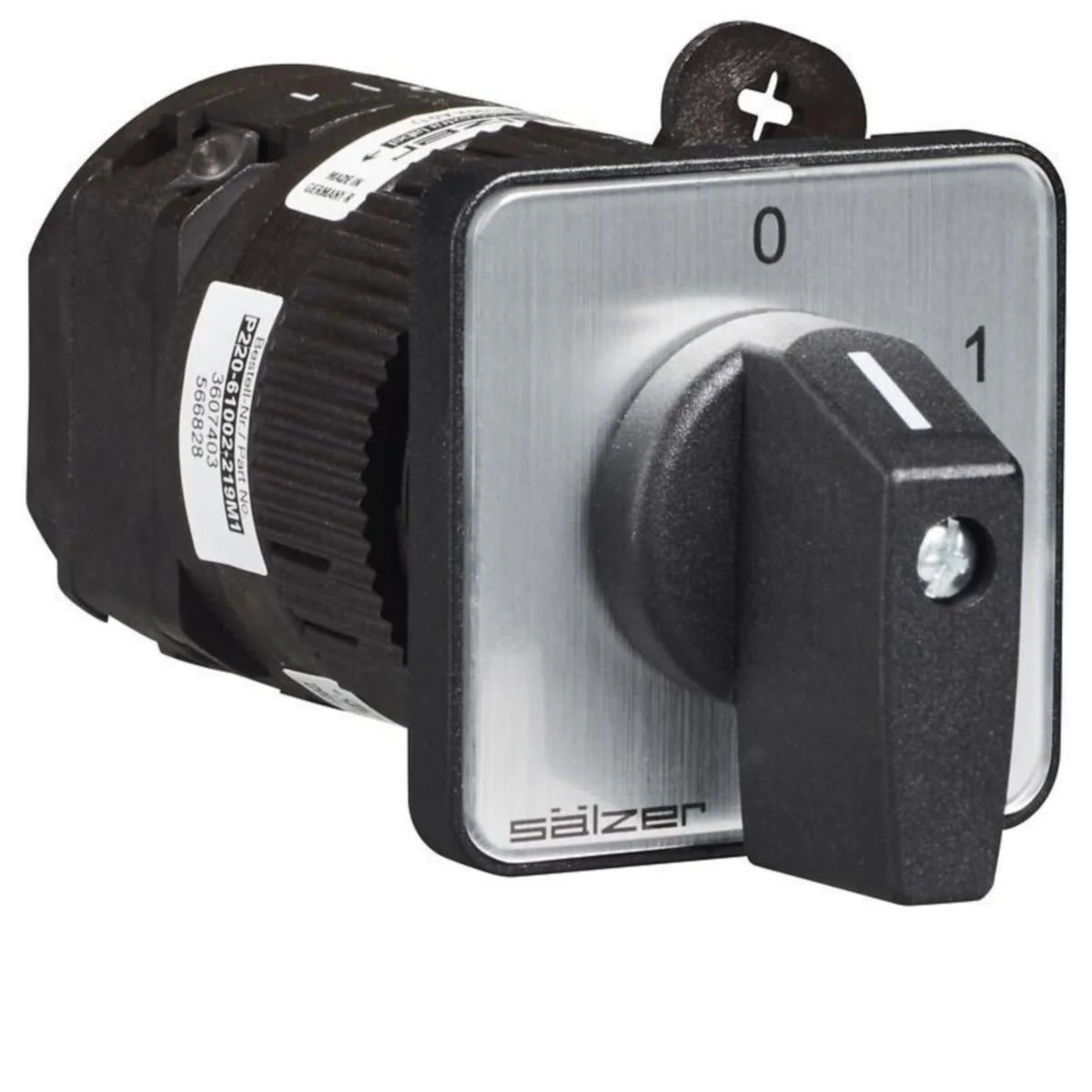 Nokkakytkin Askel Sälzer P220 0-1 1N 20A Ø22.5