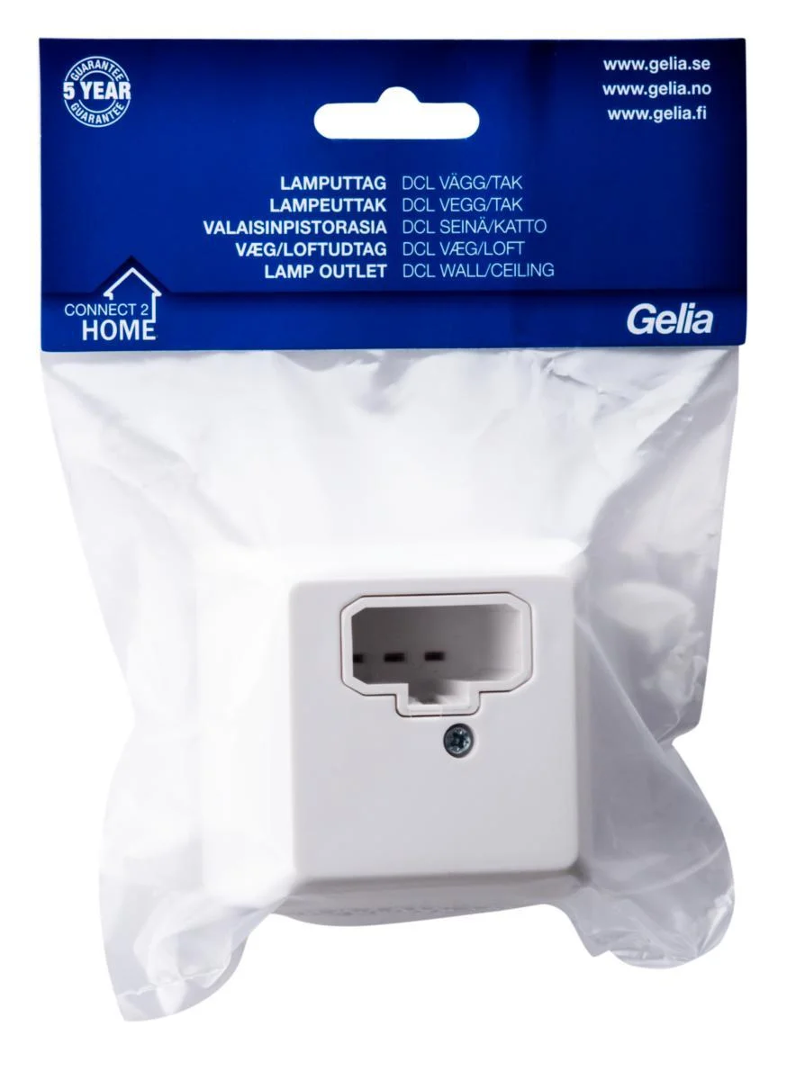 Valaisinpistorasia Dcl 6A Valk Connect2Home Pinta Seinä/Katto