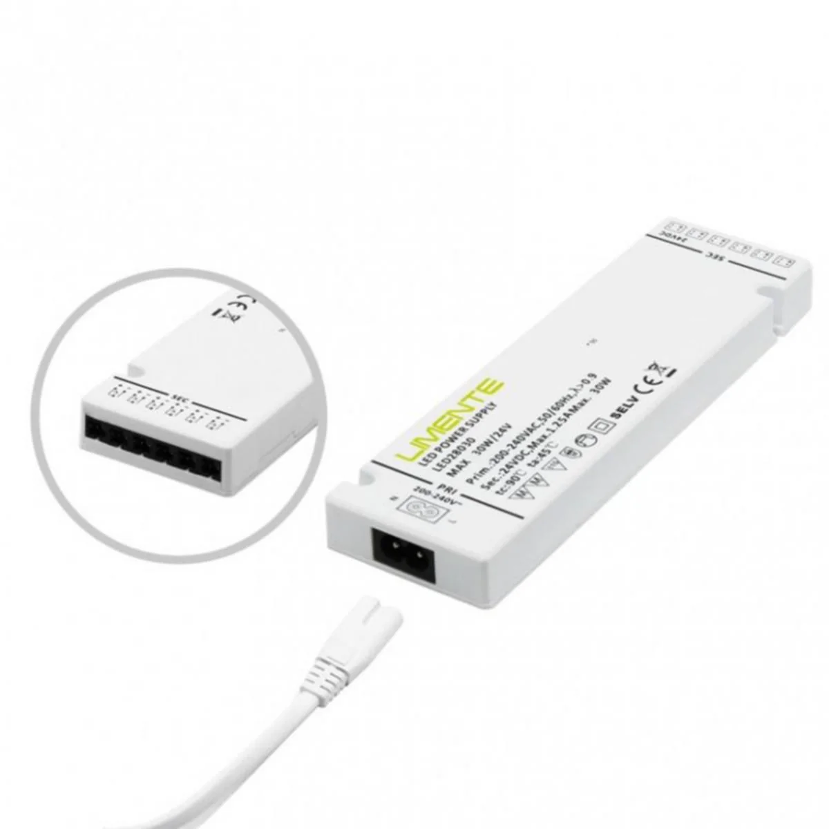 Muuntaja Limente Led28030 Muuntaja 24V 0-30W
