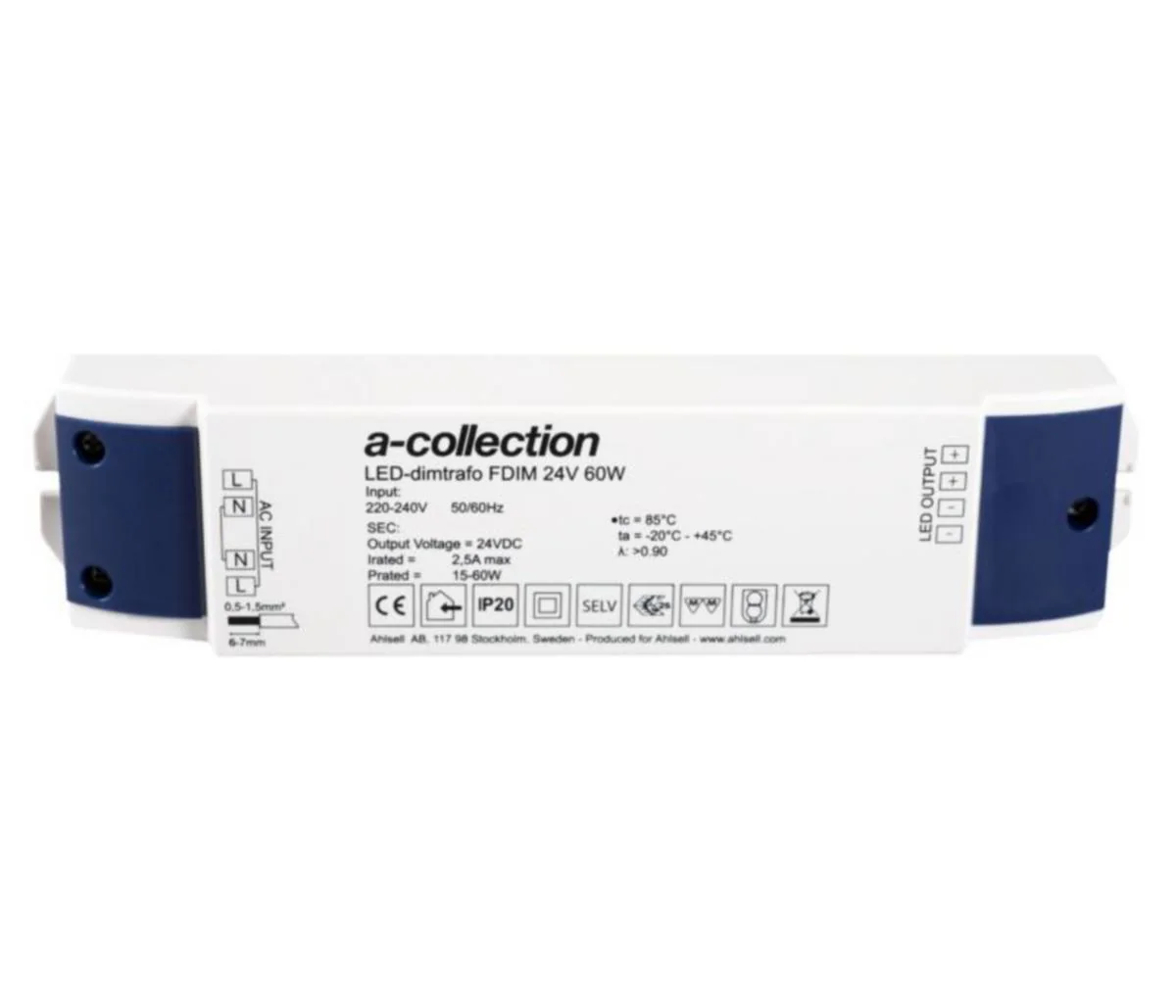 Elektr Liitäntälaite Aline Ip20 24V 60W Dim