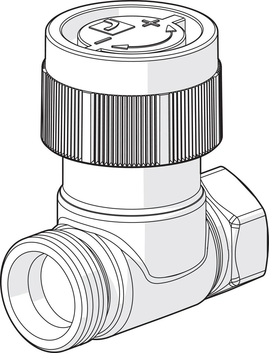 Patteriventtiilin Runko Dn10 Suora Stabila Pro L=50