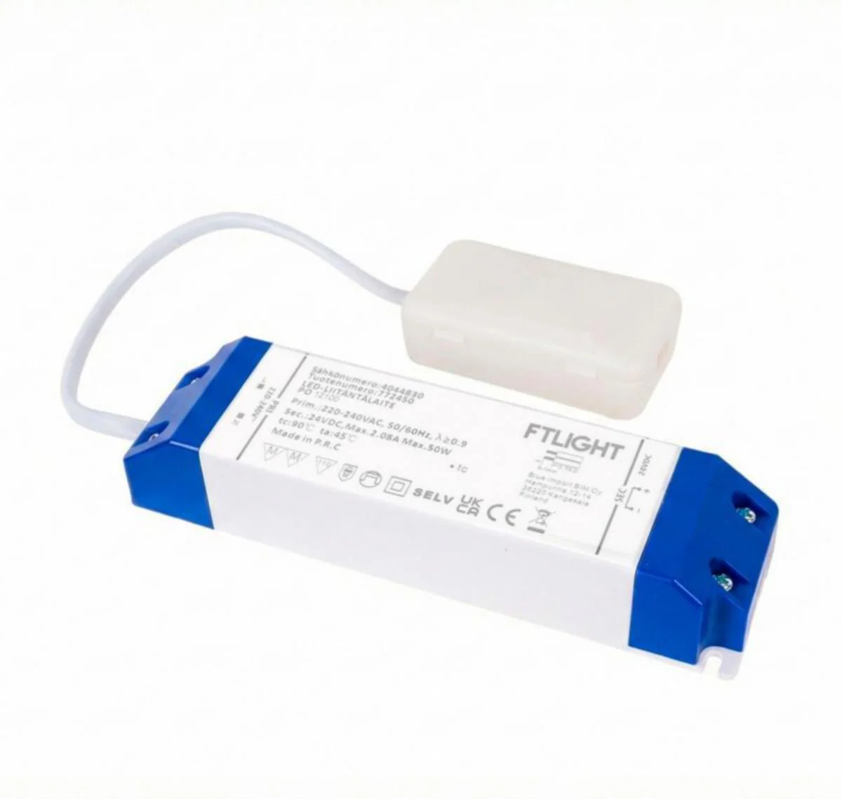 Elektroninen Liitäntäl Ftlight 50W 24V Ip20 Kytkentäboksilla