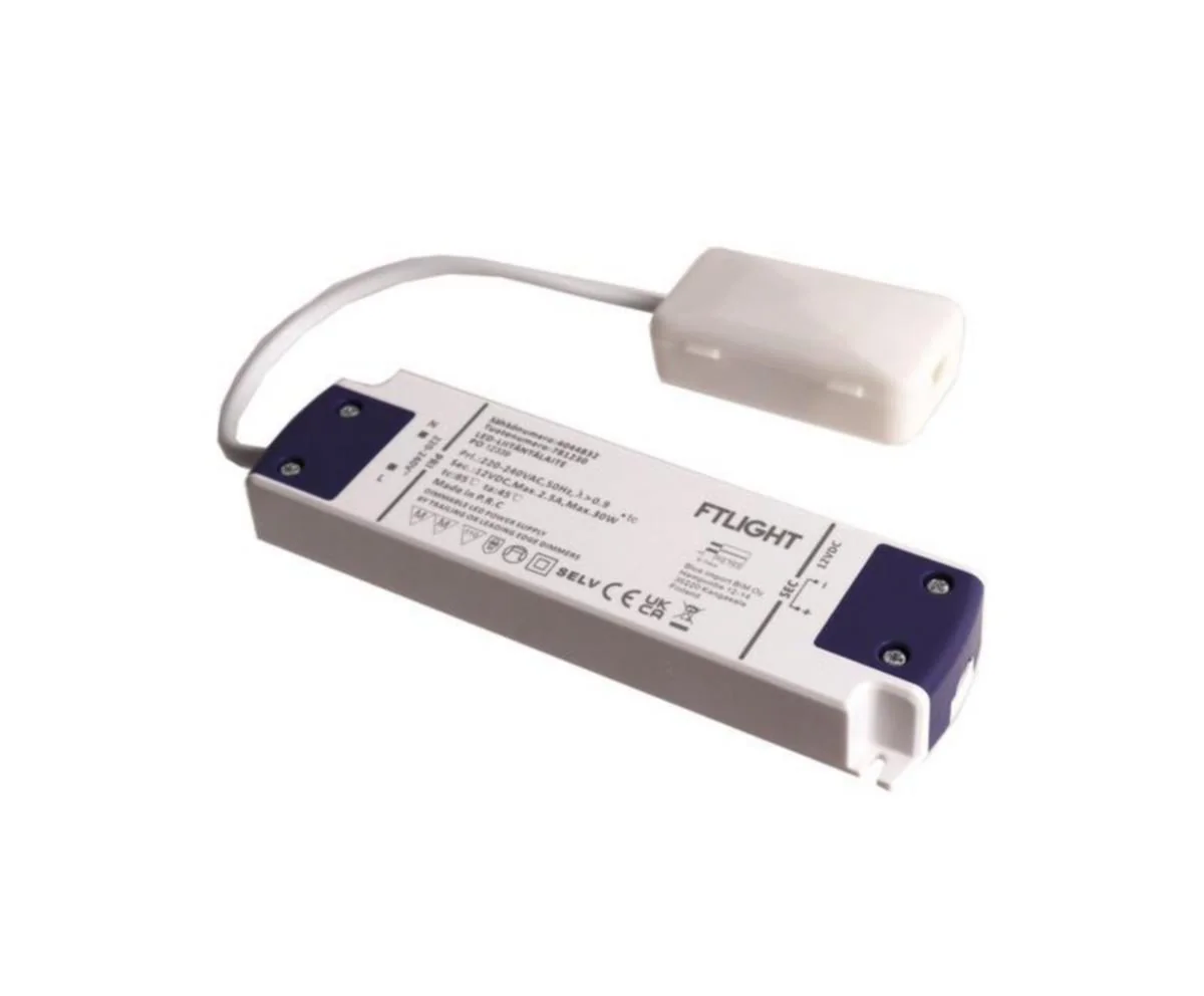 Elektroninen Liitäntäl Ftlight 30W 12V Ip20 Triac