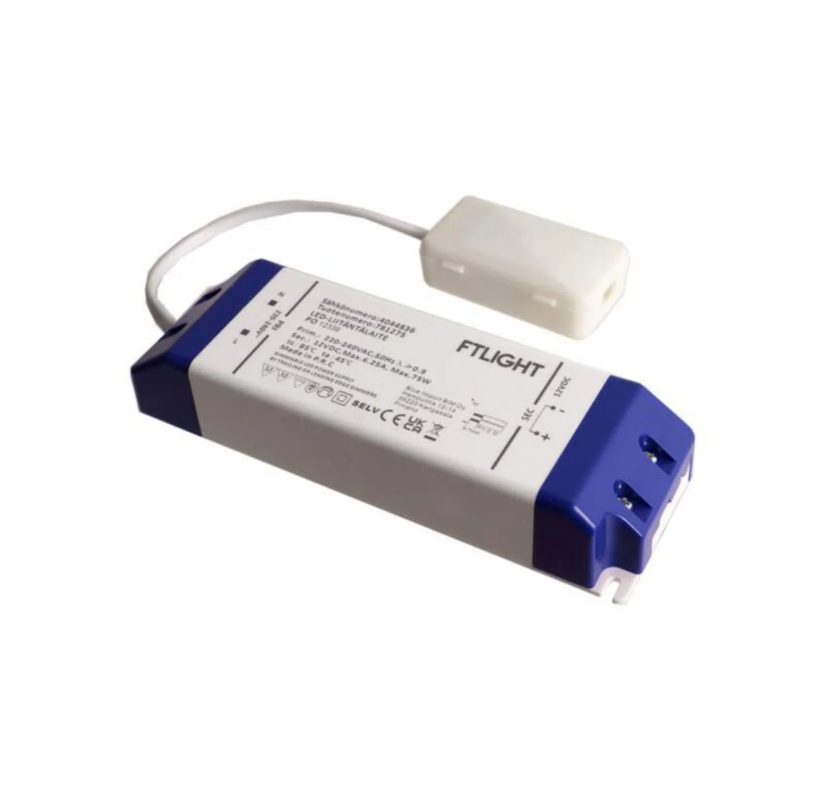 Elektroninen Liitäntäl Ftlight 75W 12V Ip20 Triac