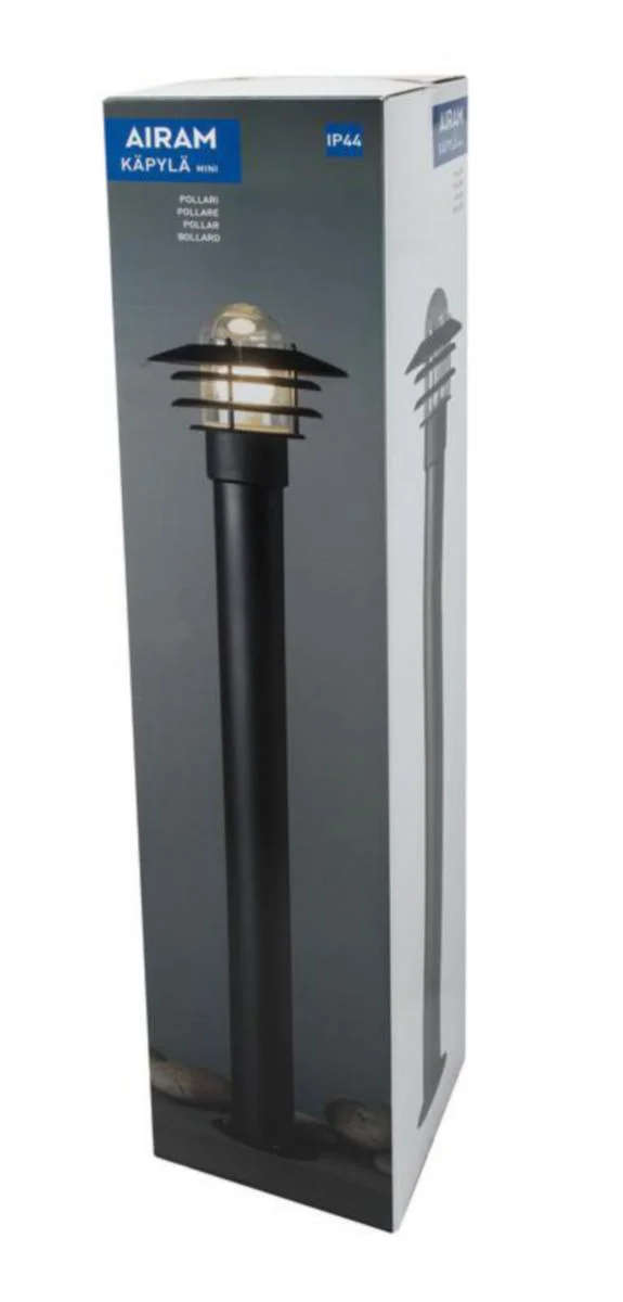 Pihapiirival Käpylä Bollard Ip44 E27 Glc Bk H1100