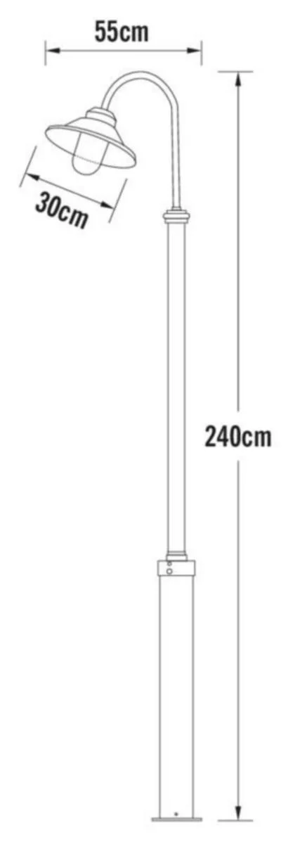 Pihapiirivalaisin Konstsmide Vega 560-750 Ip23 E27 Mu