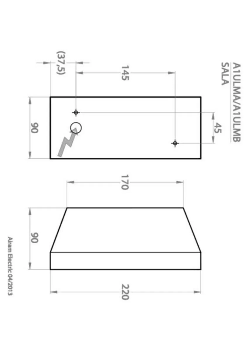 Yleisvalaisin Pinta Sala Ip44 2Xgu10 Glc Gr Sala D