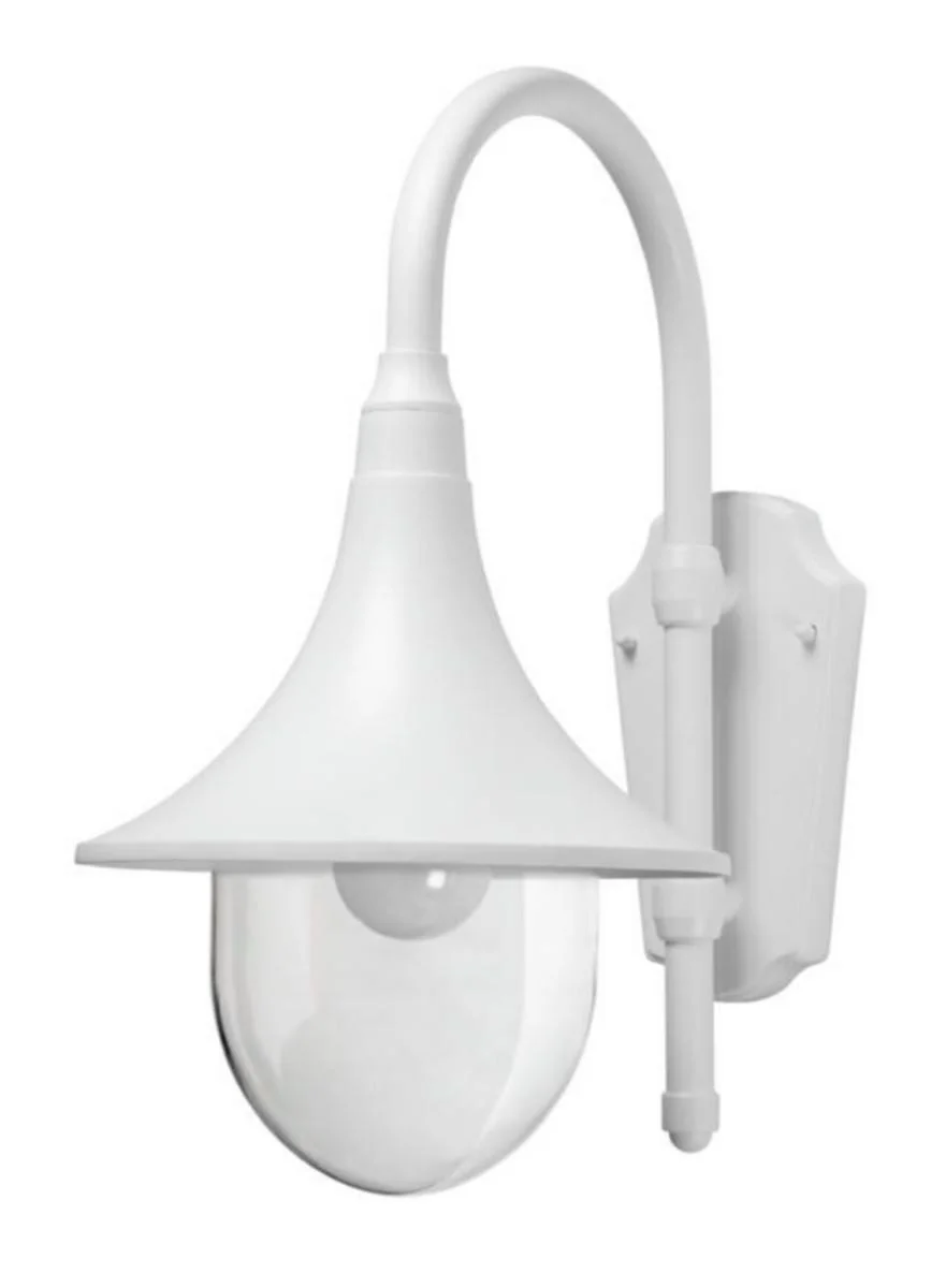 Seinävalaisin Kartano Trumpet Ip44 E27 Pcc Wh