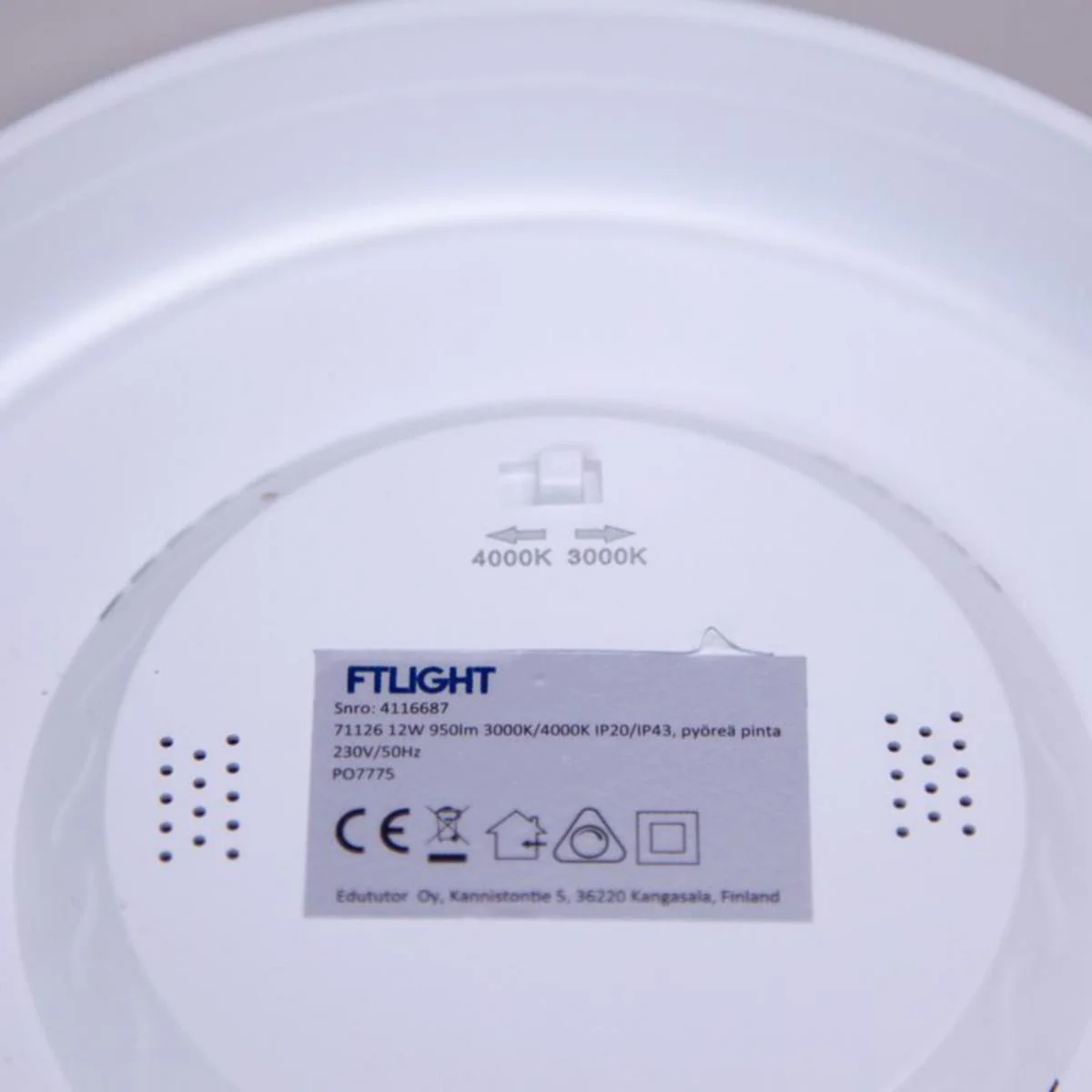 Alasvalo Ftlight Luce 6W 2Cct Pyöreä Uppo