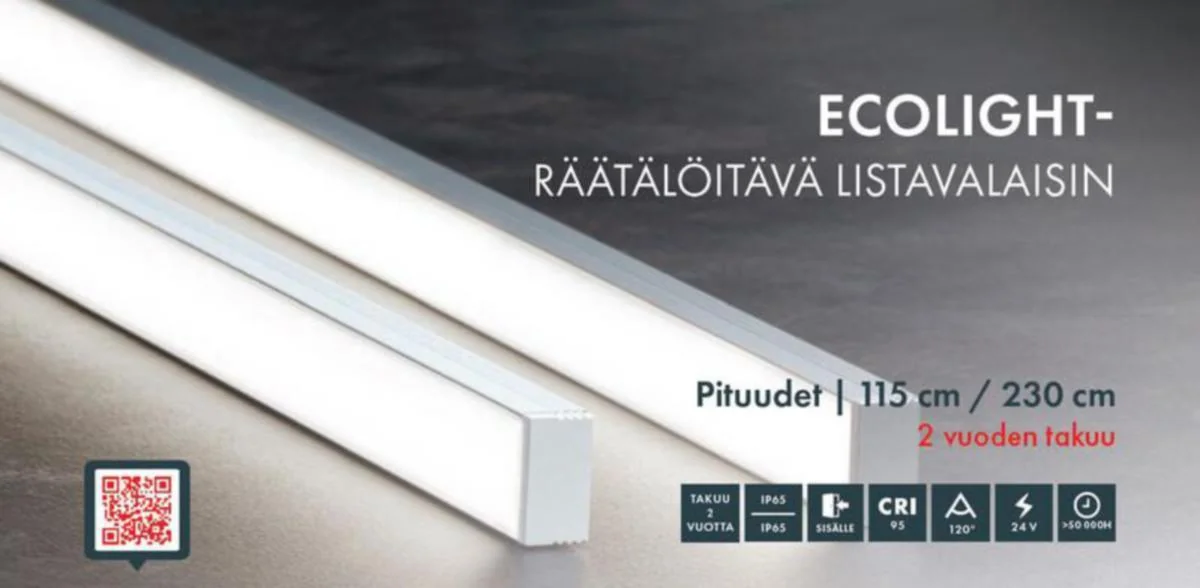 Valoprofiili/-Nauha Ecolight Eco1250 Ip65 13,8W 940, Val