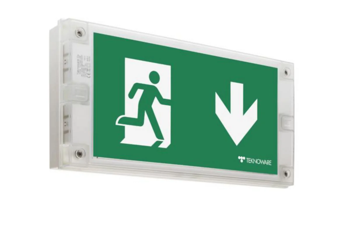 Opastevalaisin Solid Exit Y3053Wm140 230Vac 30M O/V/A