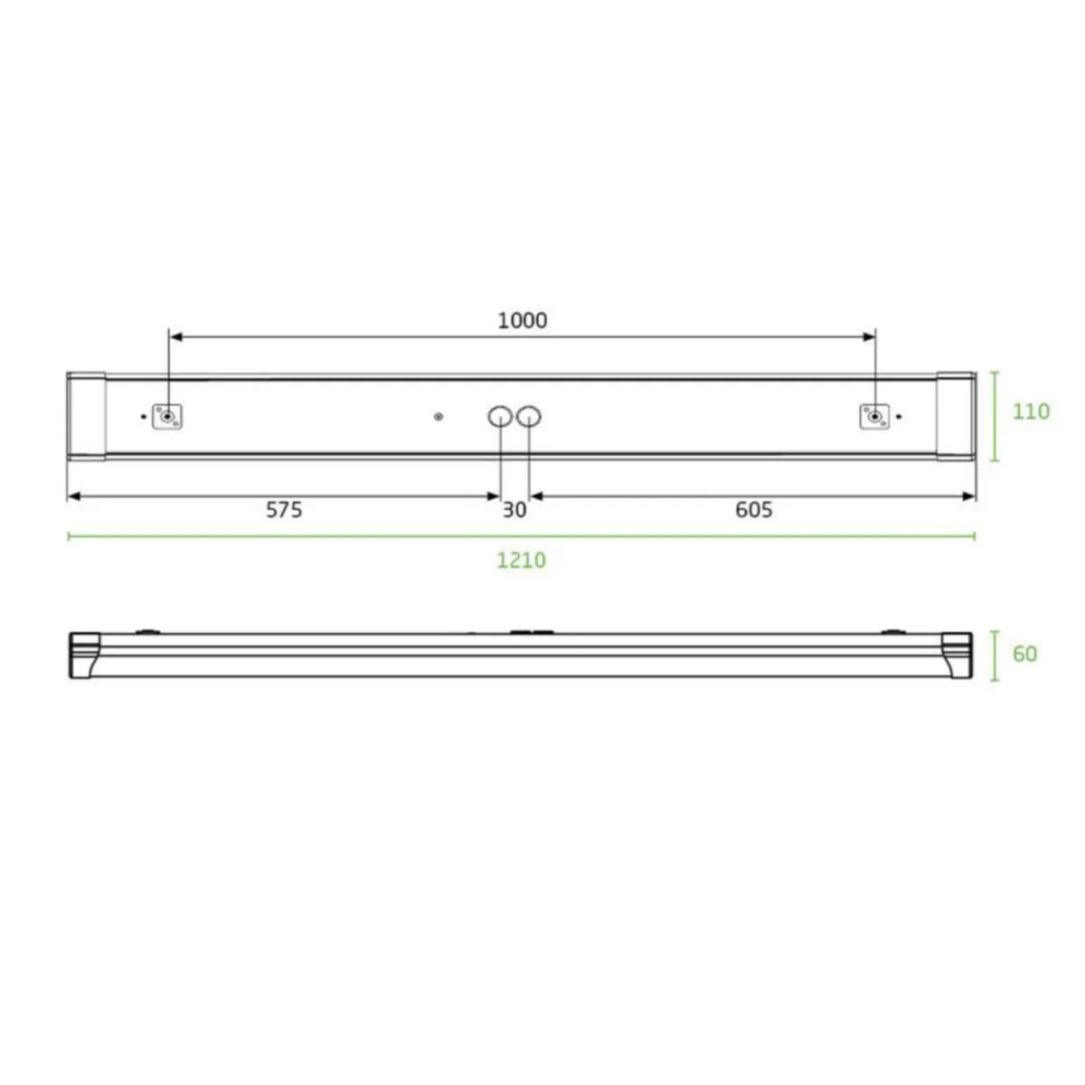 Tunnistinvalaisin Elife Minikotiloiste Ip54 36W 840