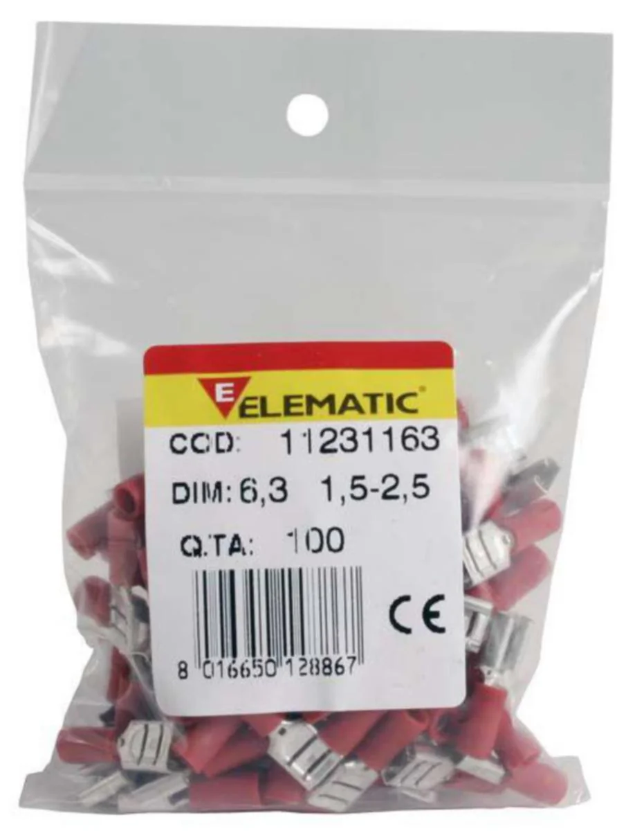 Lattaliitin Naaras Elematic 4-6Mm2 6.6Mm/0.8 100Kpl/Pss