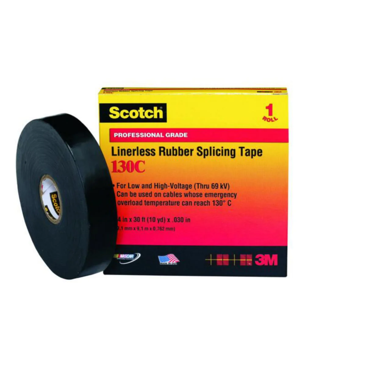 Itsevulkanoituva Teippi Scotch 130C 25Mm X 9M