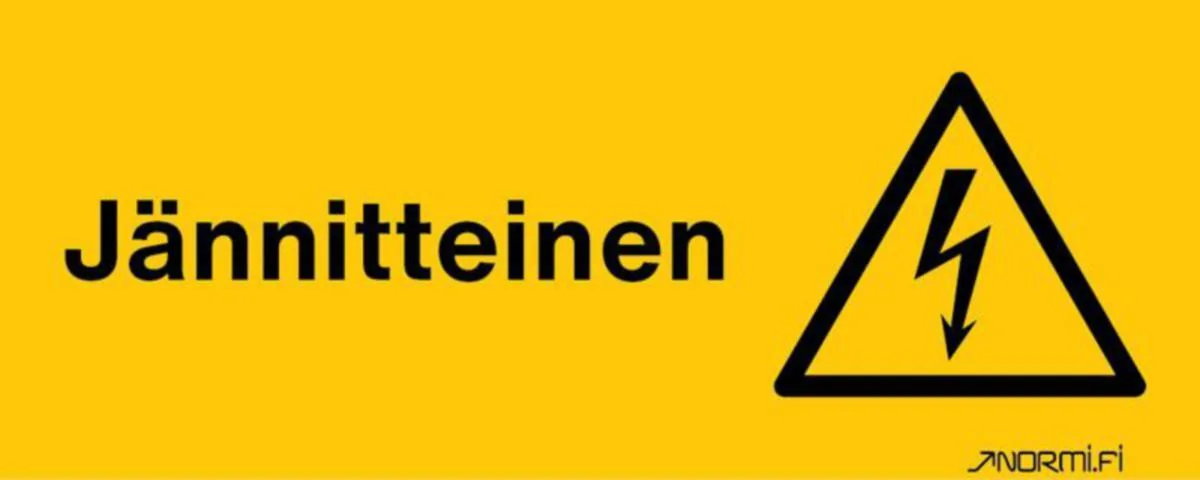 Merkintäkilpi Normiopaste Jännitteinen