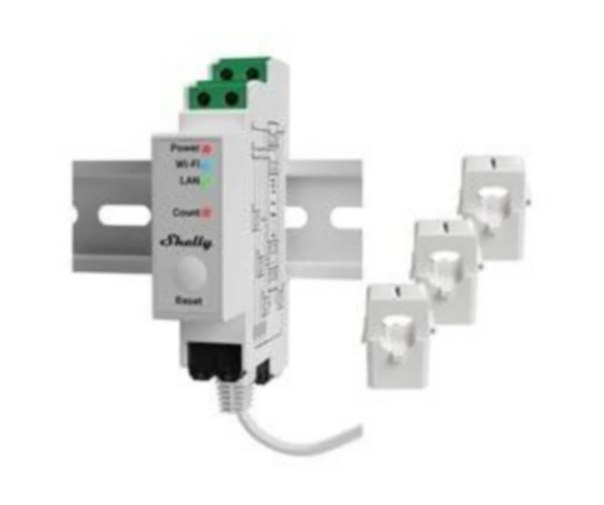 Energiamittari Din Shelly Pro 3Em 400A