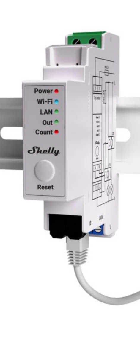 Energiamittari Din Shelly Pro Em 50 2X50A Clamps