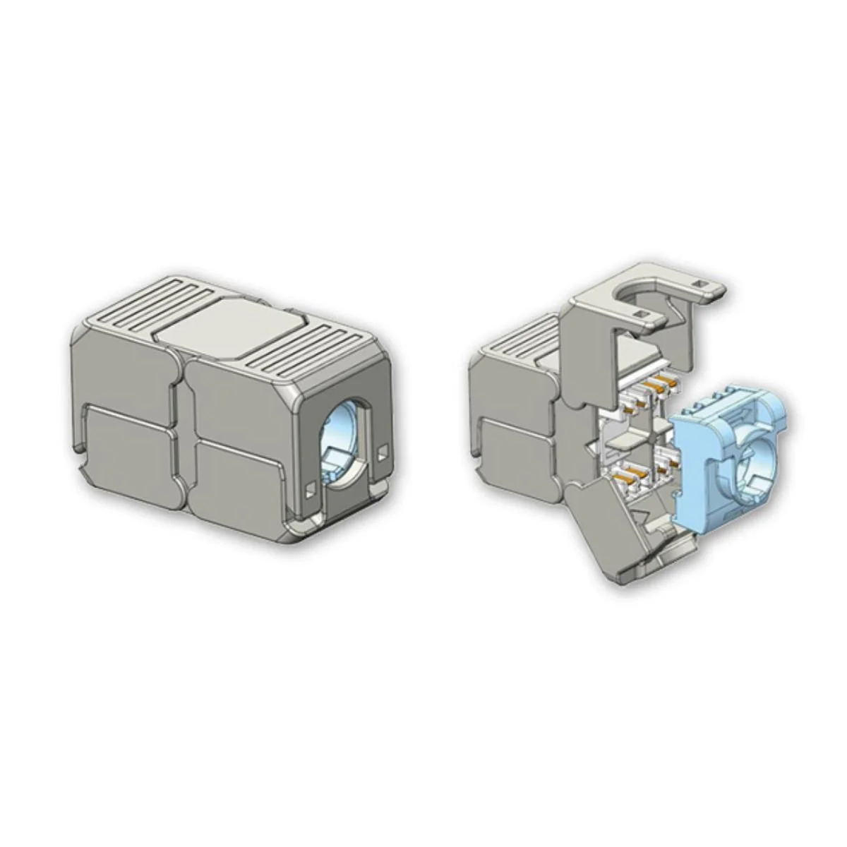 Liitin-Cat6A Eurolan Jatkoliitin Hahlo/Hahlo Stp