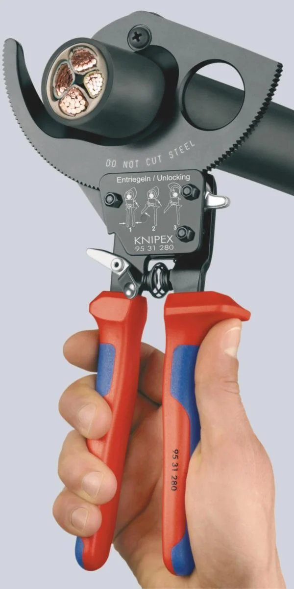 Kaapelileikkuri Ø52Mm 380Mm2 Knipex 9531-280 Mv