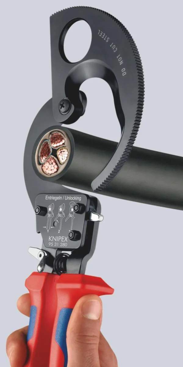 Kaapelileikkuri Ø52Mm 380Mm2 Knipex 9531-280 Mv