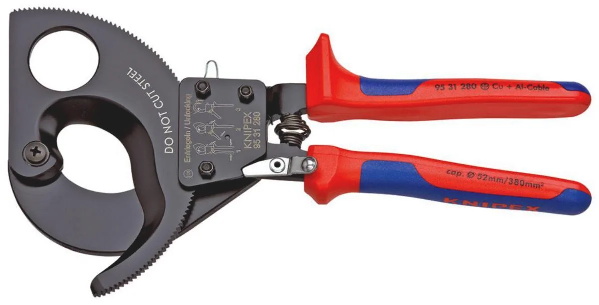Kaapelileikkuri Ø52Mm 380Mm2 Knipex 9531-280 Mv