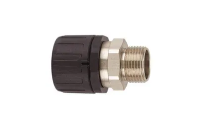 Suojaletkuliitin Muovi Helag Hg21-Sm-M20 Suora Ms M20 Mus 1