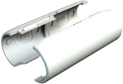 Jatkokappale Quick-Pipe Obo 2953/M20-M Ral 9010 Valkoinen