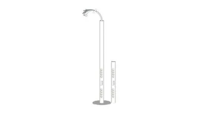 Pistorasiapylväs Pajap Prp 444D 2X4-Os 4Xrj45 Va 2