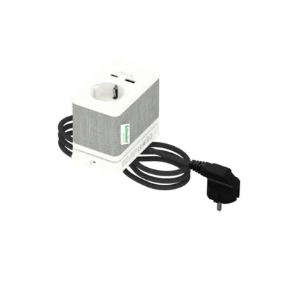 Asennustarvike Unica System+ Pöytäyks. S Schuko+Usba/C Antr